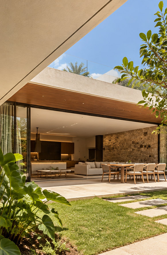 Imagem ilustrativa de área de convivência residencial